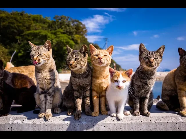 日本猫岛!一天狂撸几百只猫!感觉身体被掏空!
